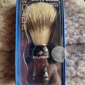 NIB ** PREMIUM SHAVER Brush 100% Natural Boar Bristles NIB * BLADE for Men